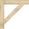 Ekena Millwork Traditional Block Rough Sawn Bracket w/ Offset Brace, Douglas Fir, 6"W x 30"D x 30"H BKT0604X30X30TRA05RDF - alternate 4